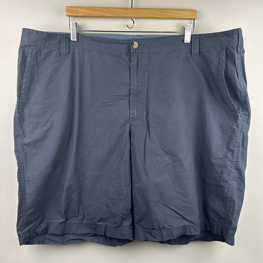 Men's Columbia Chino Shorts Mens 48 Blue 10" Inseam